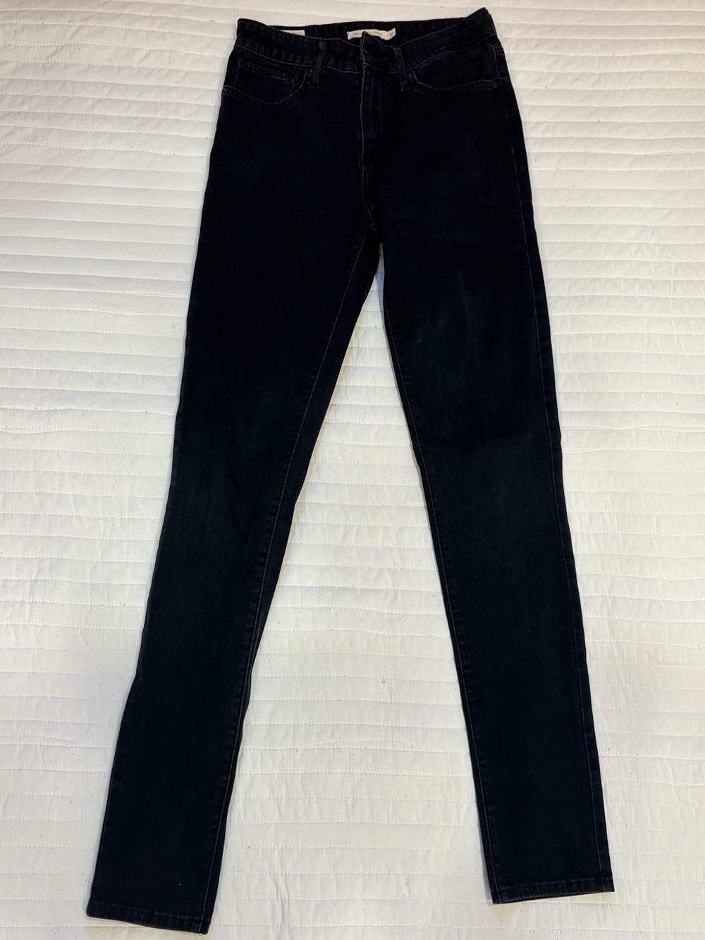 Levi's 721 High Rise Skinny Jeans Black Denim Women's 27